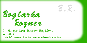 boglarka rozner business card